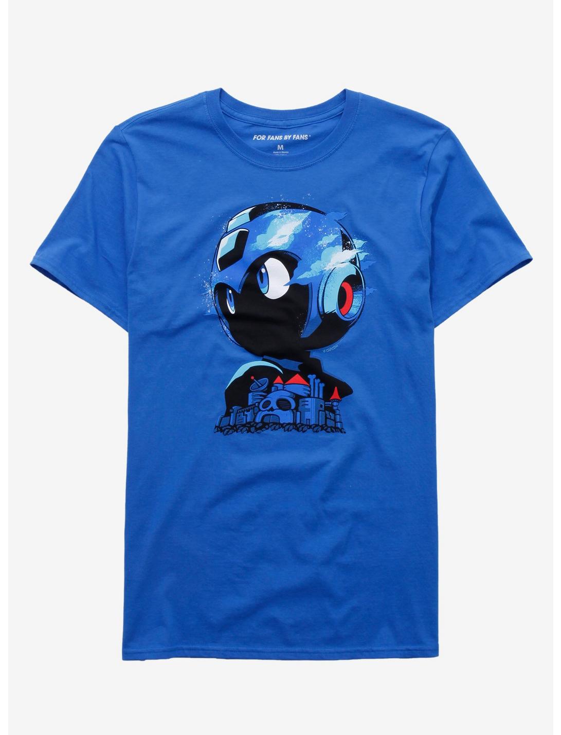 Mega Man Hero Head T-Shirt, ROYAL, hi-res