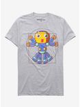Megaman Vitruvian Servbot T-Shirt, HEATHER, hi-res