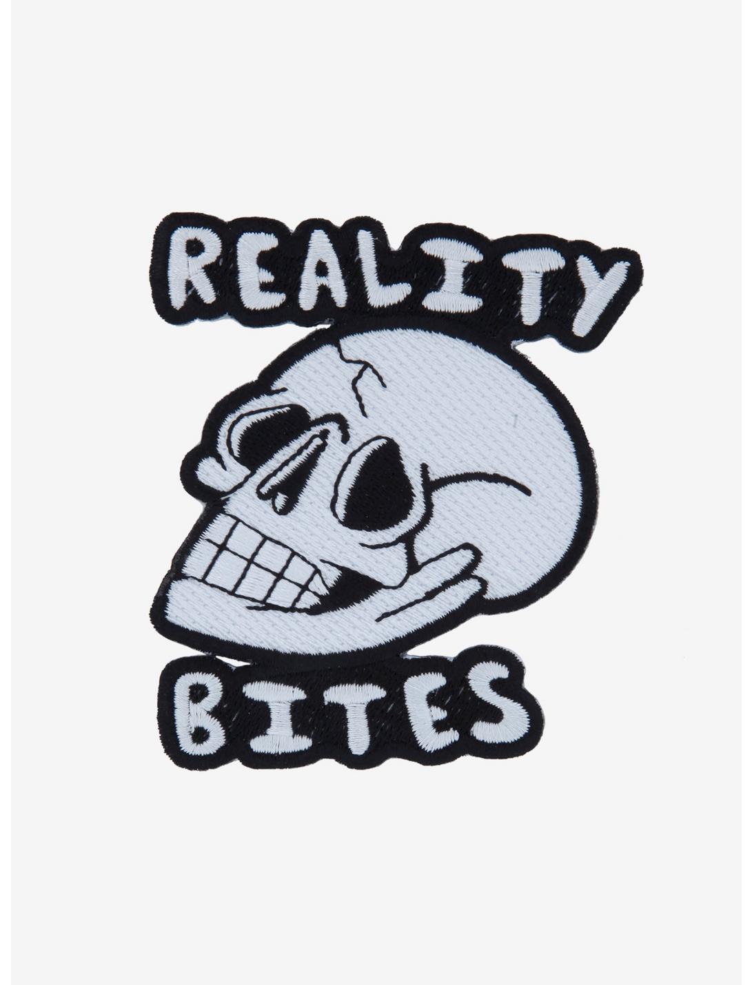 Reality Bites Skull Patch By Crocodile Jackson, , hi-res