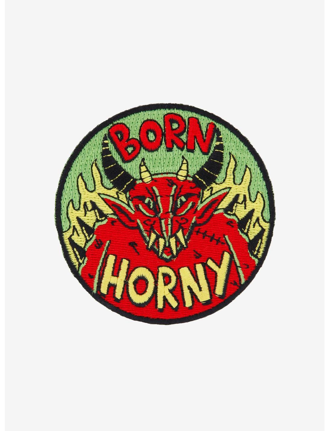 Born Horny Devil Patch By Wizard Of Barge, , hi-res