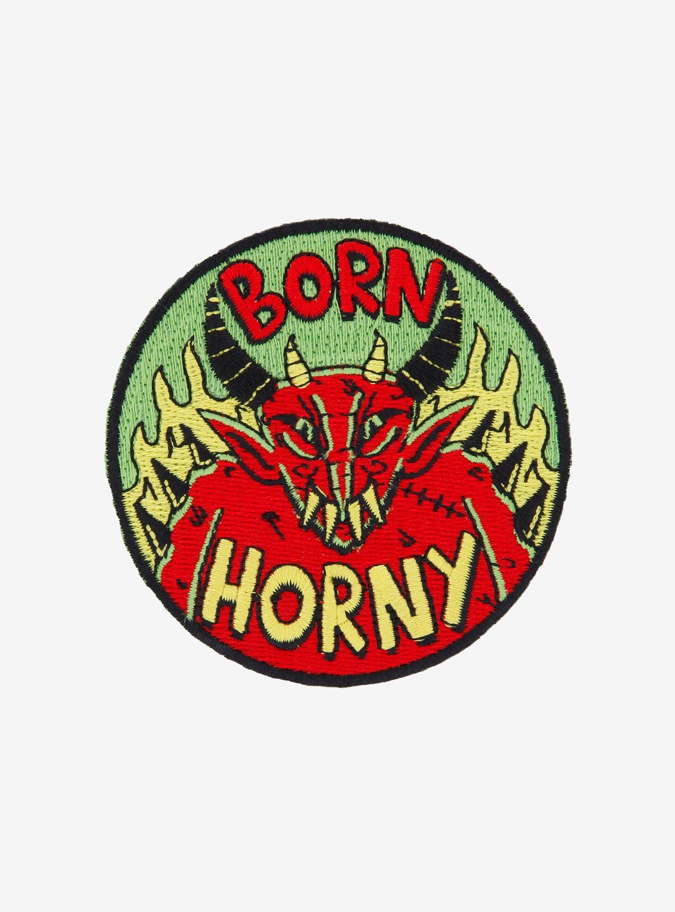 Born Horny Devil Patch By Wizard Of Barge, , hi-res