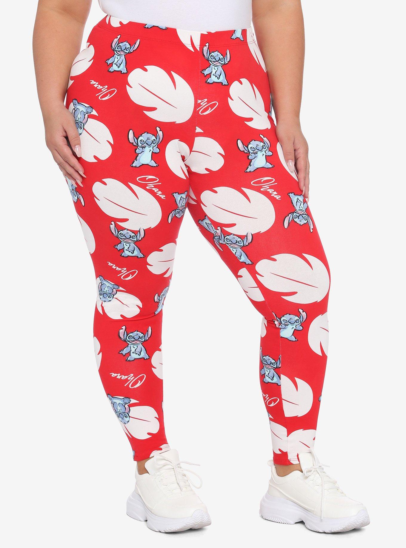 Disney Lilo & Stitch Leaf & Stitch Leggings Plus Size | Hot Topic