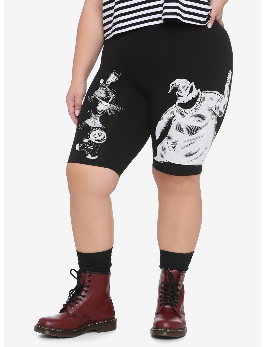 The Nightmare Before Christmas Oogie Boogie Biker Shorts Plus Size, MULTI, hi-res