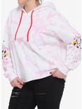 Disney Valentine's Mickey Mouse & Minnie Mouse Tie-Dye Girls Hoodie Plus Size, MULTI, hi-res
