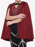 Her Universe Marvel WandaVision Wanda Hooded Girls Cape Plus Size, RED, hi-res