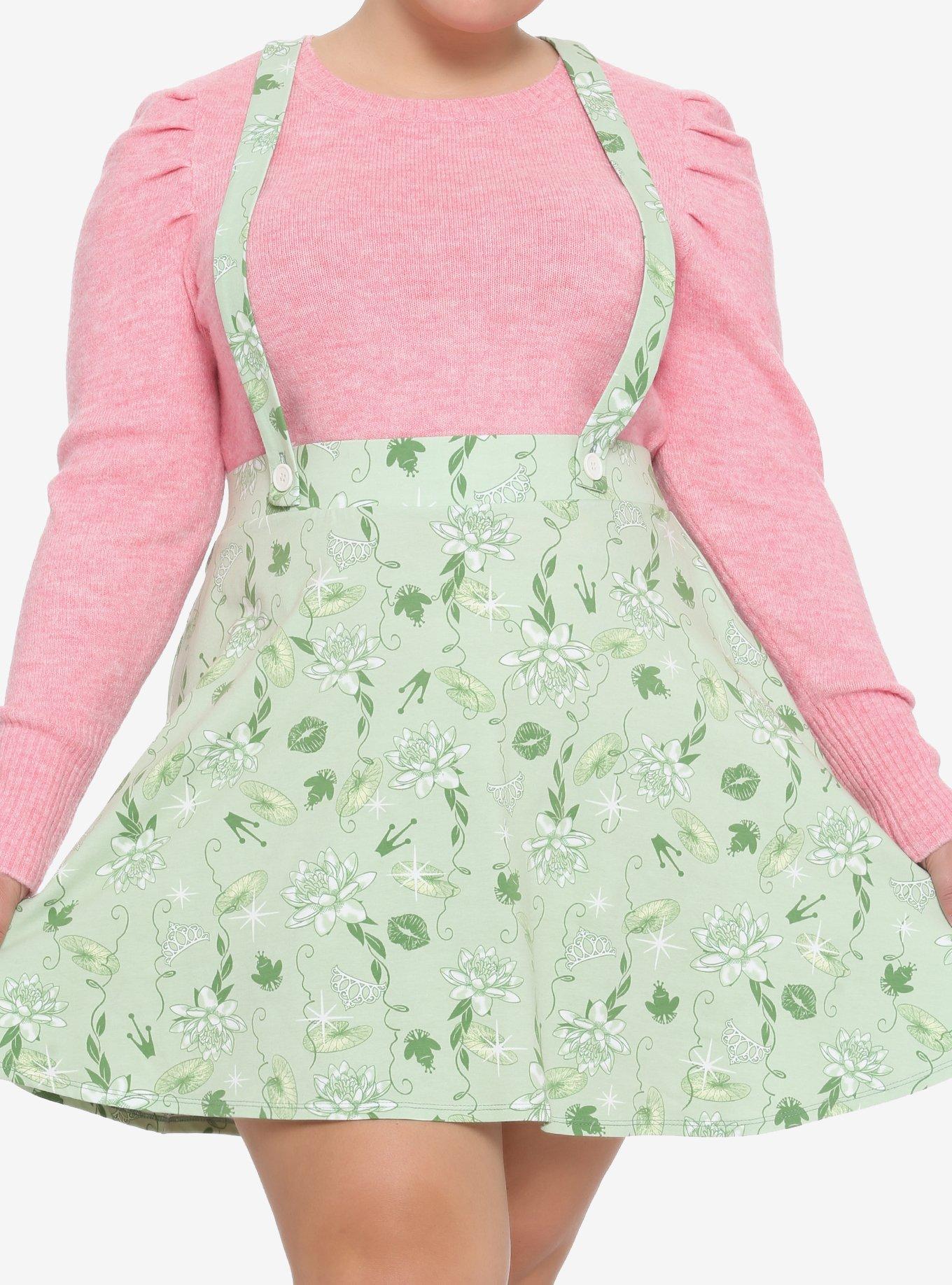Disney Princess And The Frog Icons Suspender Skirt Plus Size, MULTI, hi-res