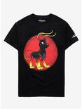 Neopets Fire Gelert T-Shirt, BLACK, hi-res