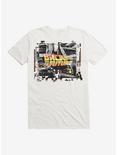 Back To The Future DeLorean Motor T-Shirt, WHITE, hi-res