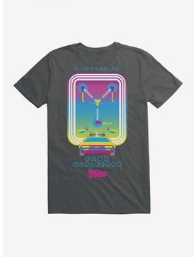 Back To The Future Neon Flux Capacitor T-Shirt, CHARCOAL, hi-res