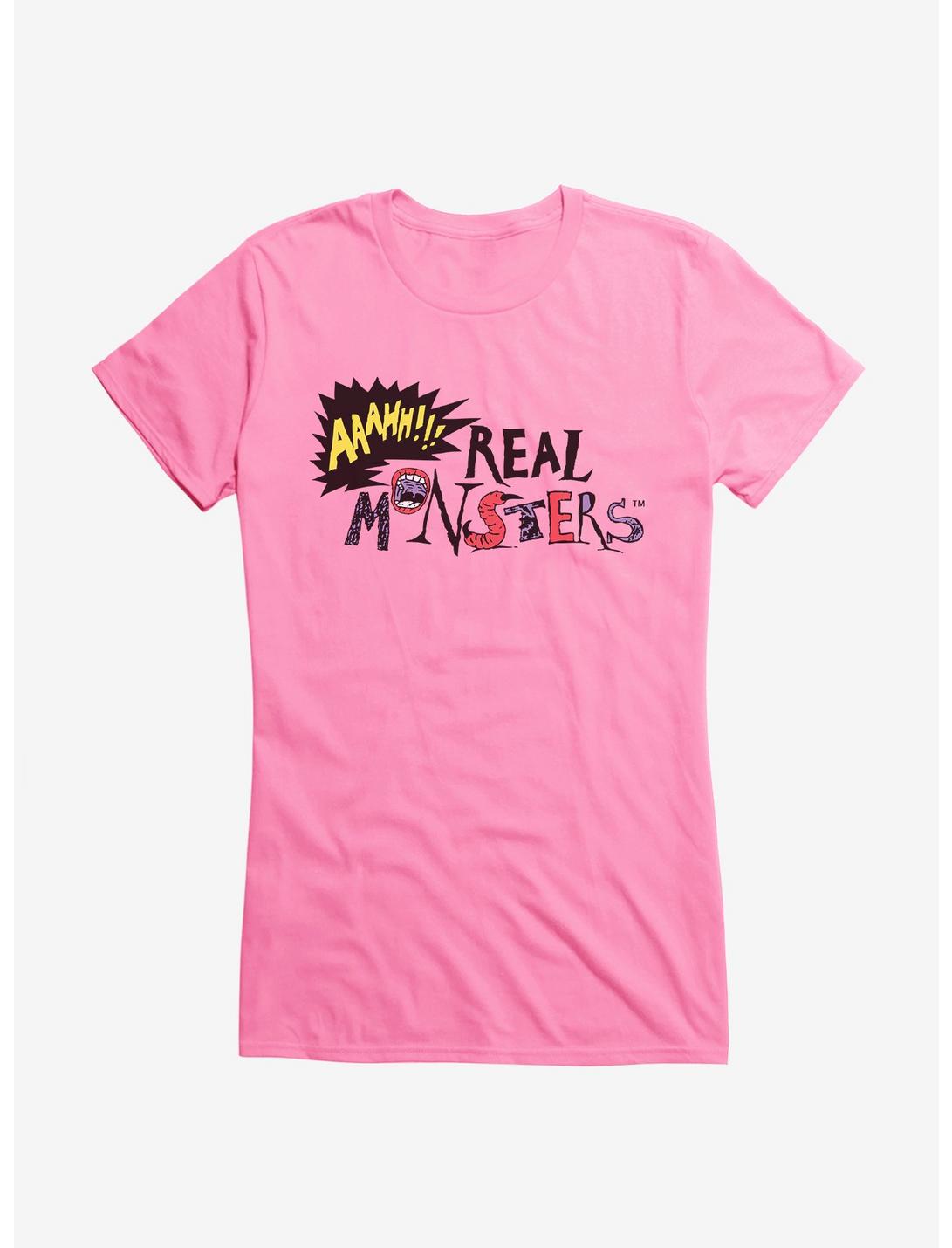 Aaahh!!! Real Monsters Logo Girls T-Shirt, CHARITY PINK, hi-res