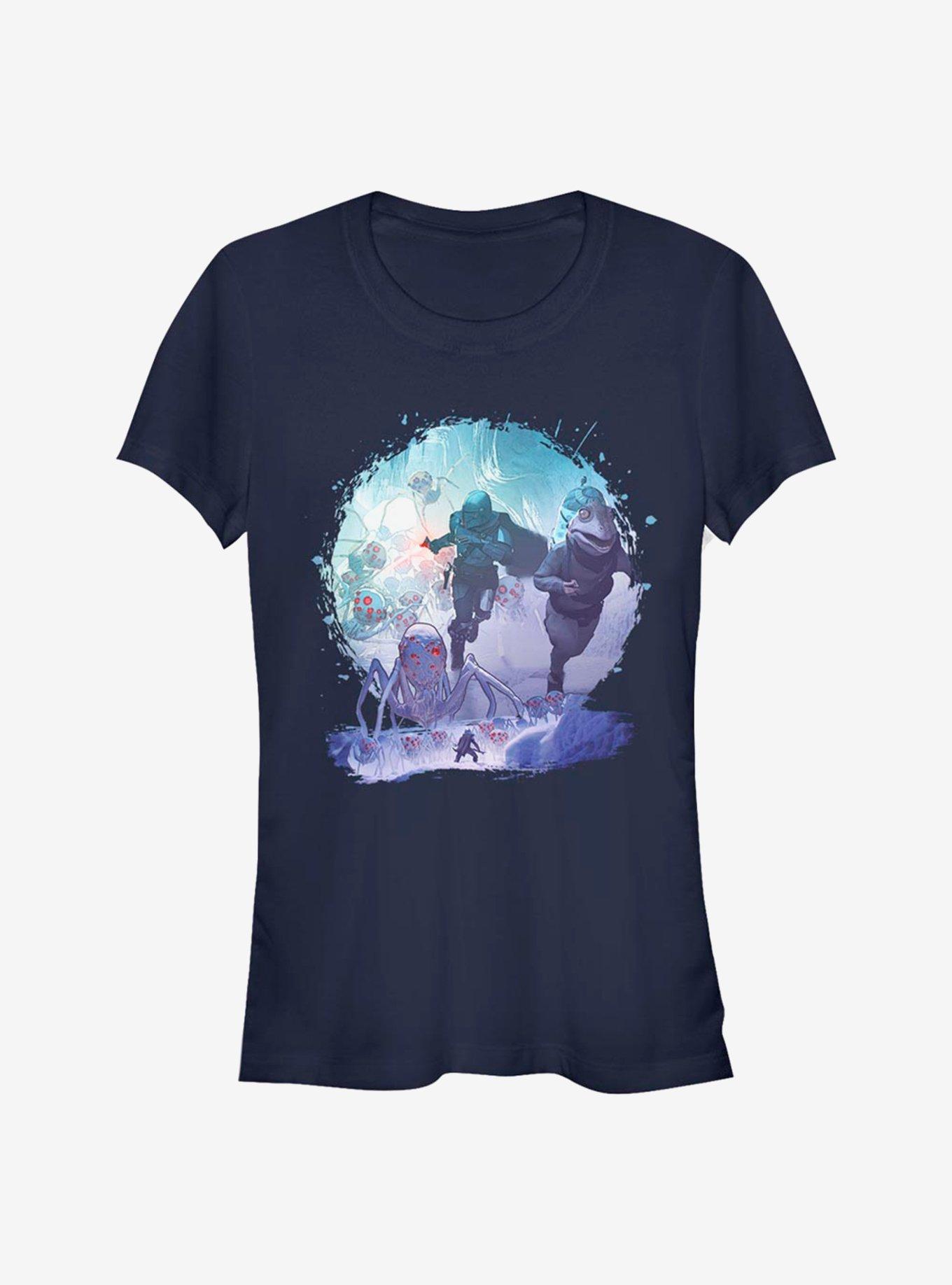 Star Wars The Mandalorian Krykna Attack Girls T-Shirt, NAVY, hi-res