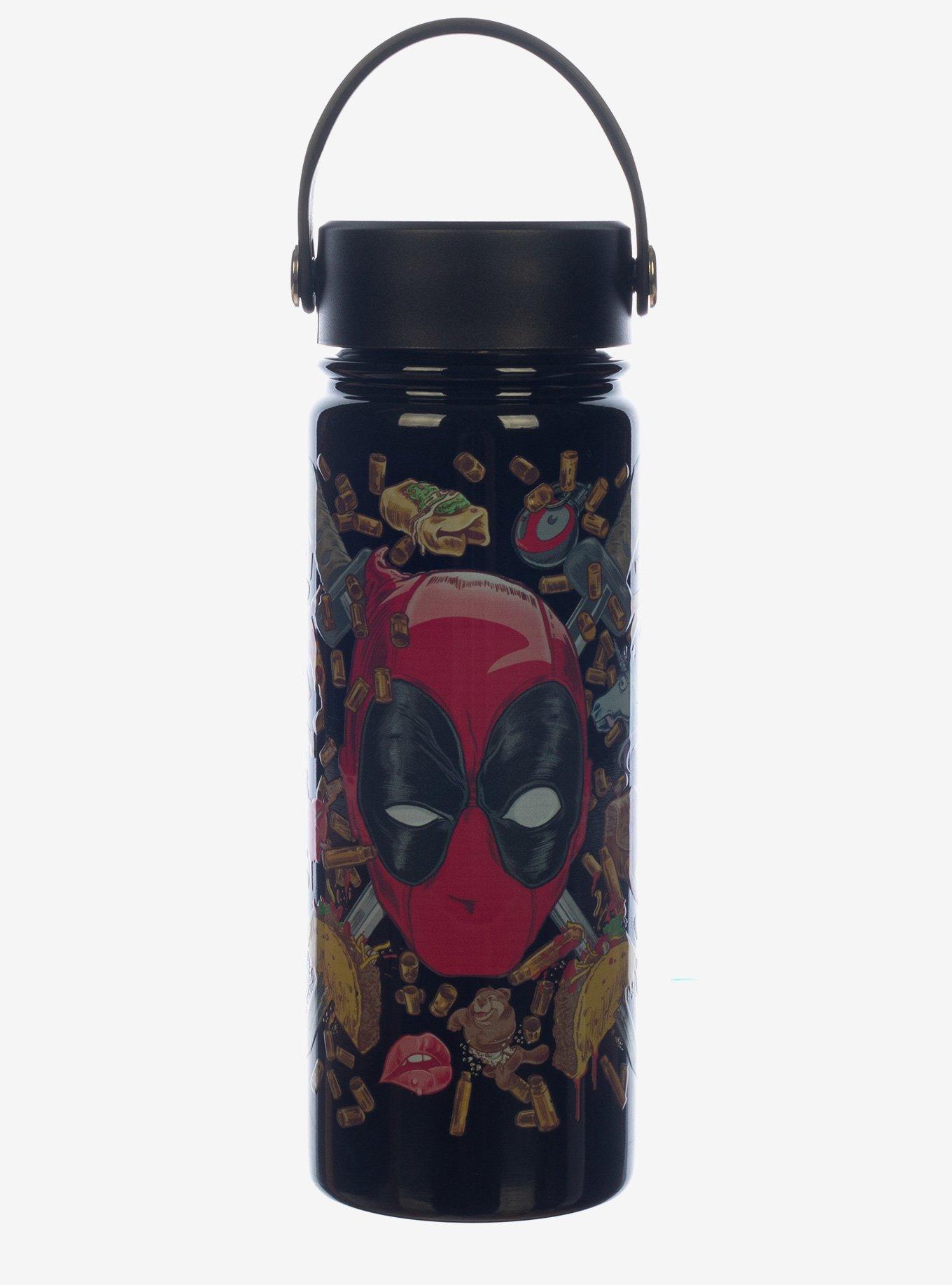 Marvel Deadpool Tacos Steel Water Bottle, , hi-res
