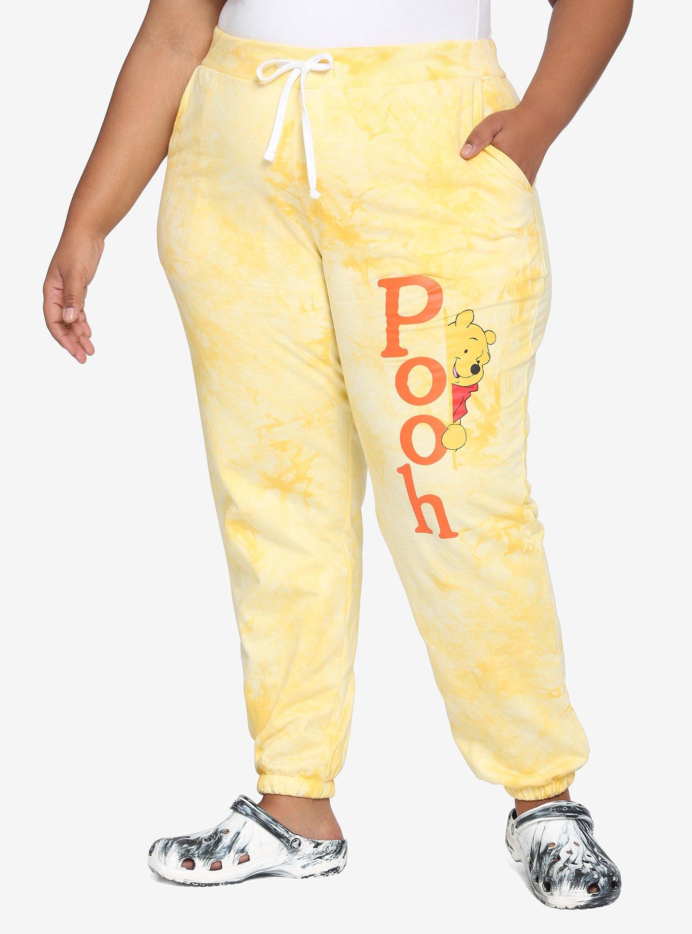 Disney Winnie The Pooh Group Tie-Dye Girls Sweatpants Plus Size