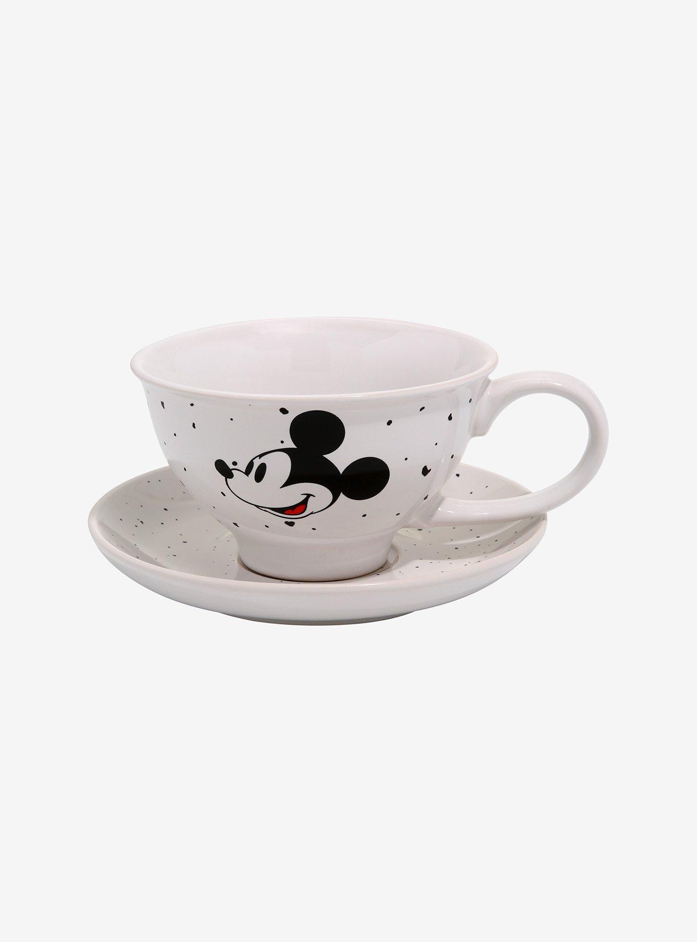 Disney Mickey Mouse Speckle Teacup & Saucer Set, , hi-res