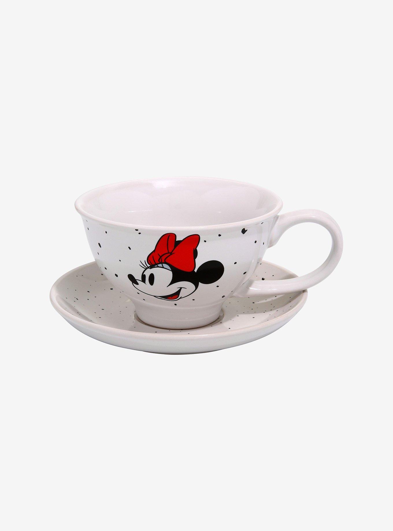 Disney Minnie Mouse Speckle Teacup & Saucer Set, , hi-res