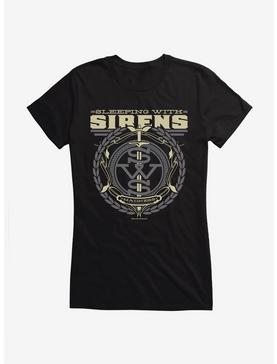 Plus Size Sleeping With Sirens Crest Girls T-Shirt, , hi-res