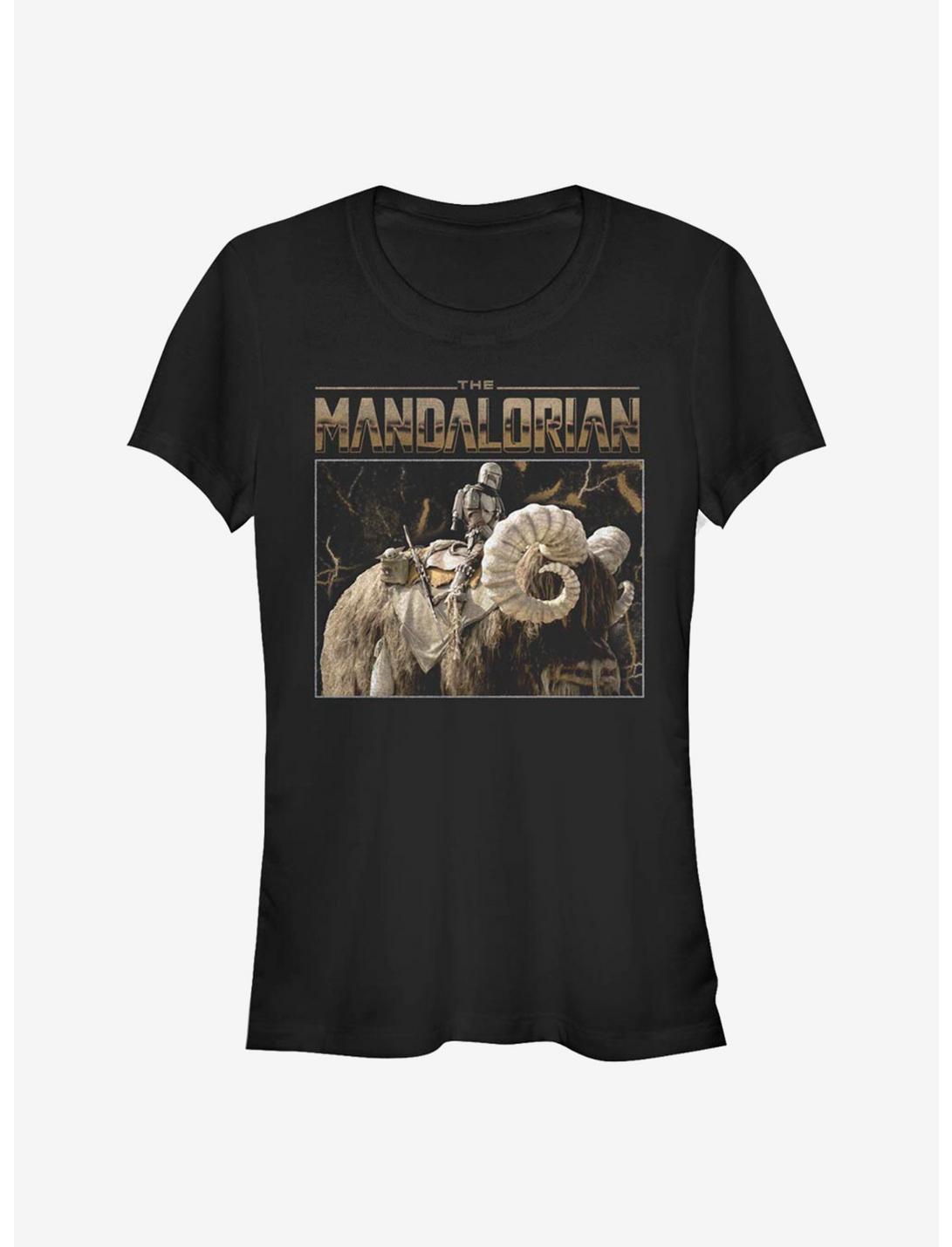 Star Wars The Mandalorian Bantha Ride Girls T-Shirt, BLACK, hi-res