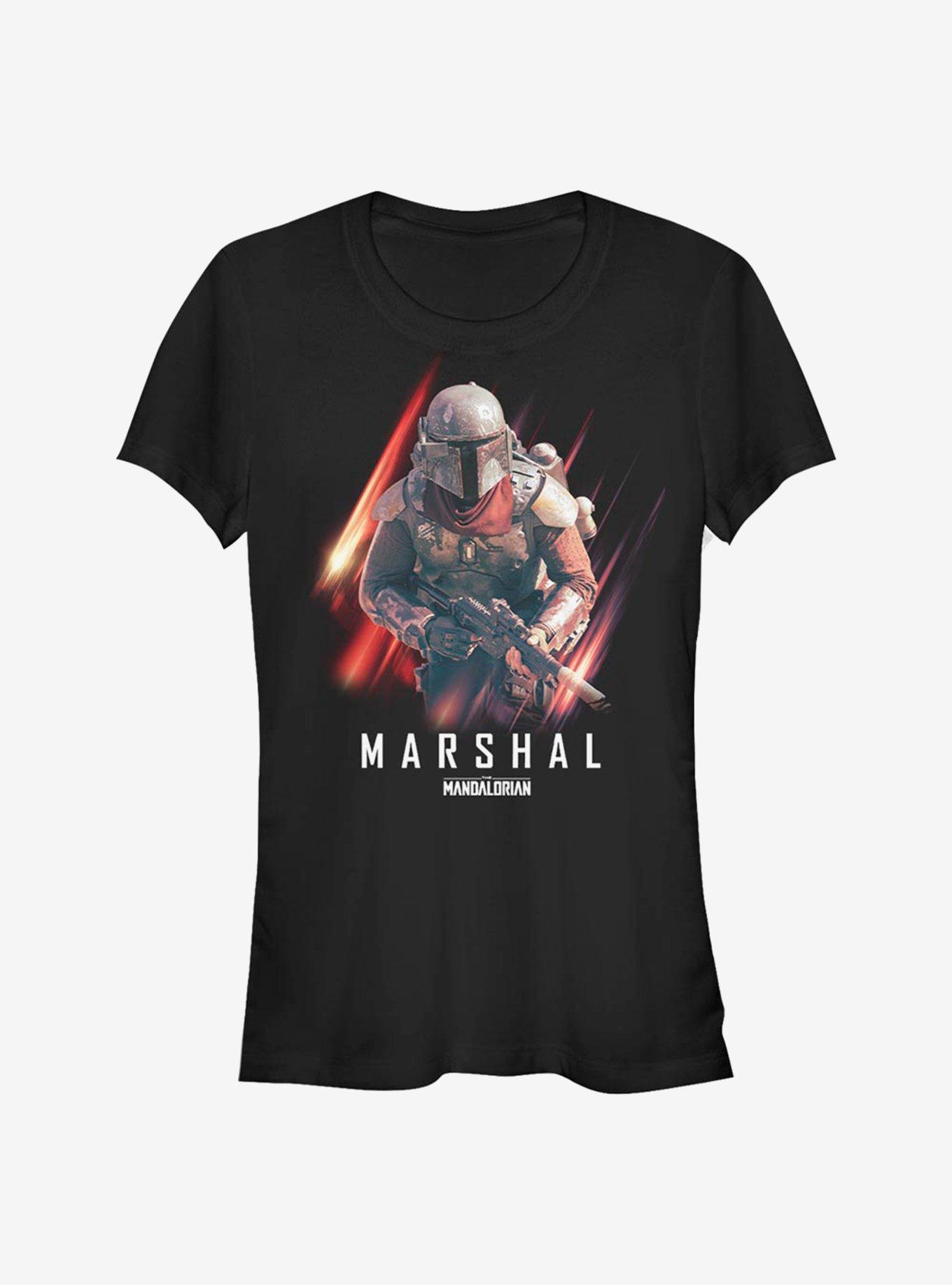 Star Wars The Mandalorian Marshal Action Girls T-Shirt, BLACK, hi-res