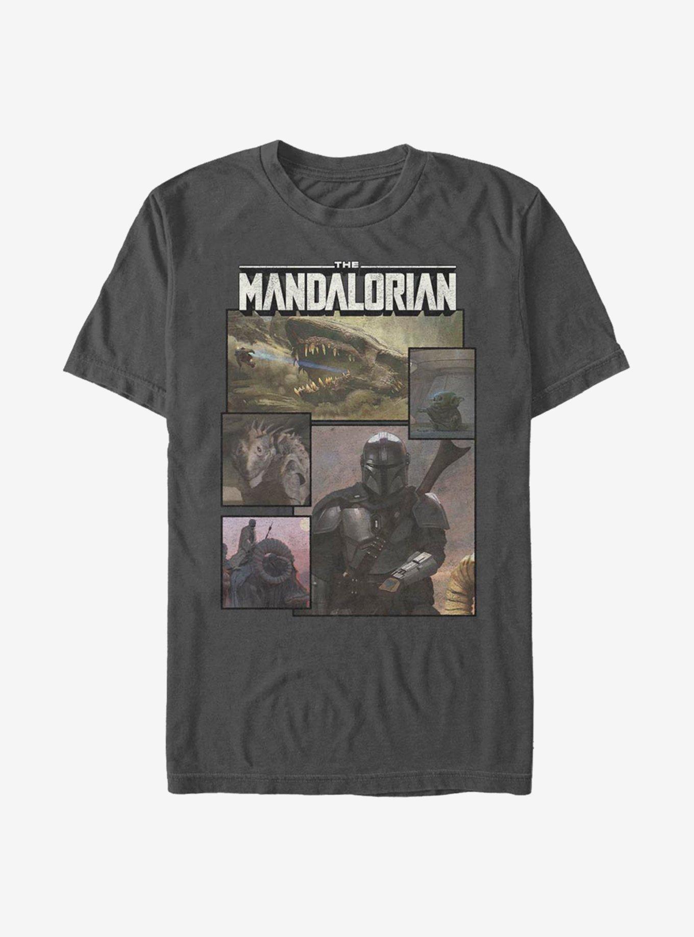 Star Wars The Mandalorian Panels T-Shirt, , hi-res