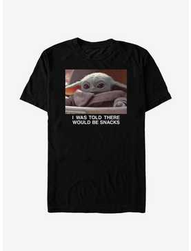 Star Wars The Mandalorian The Child Told About Snacks T-Shirt, , hi-res