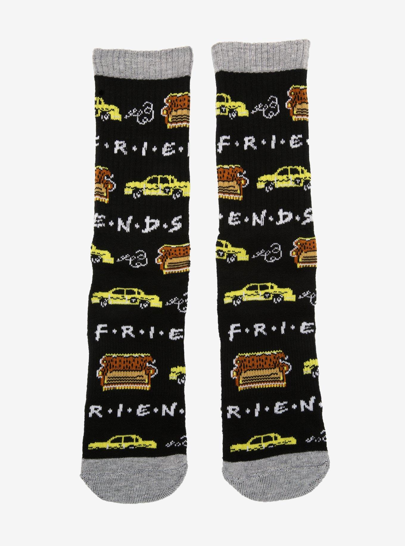 Friends Taxi & Couch Crew Socks, , hi-res