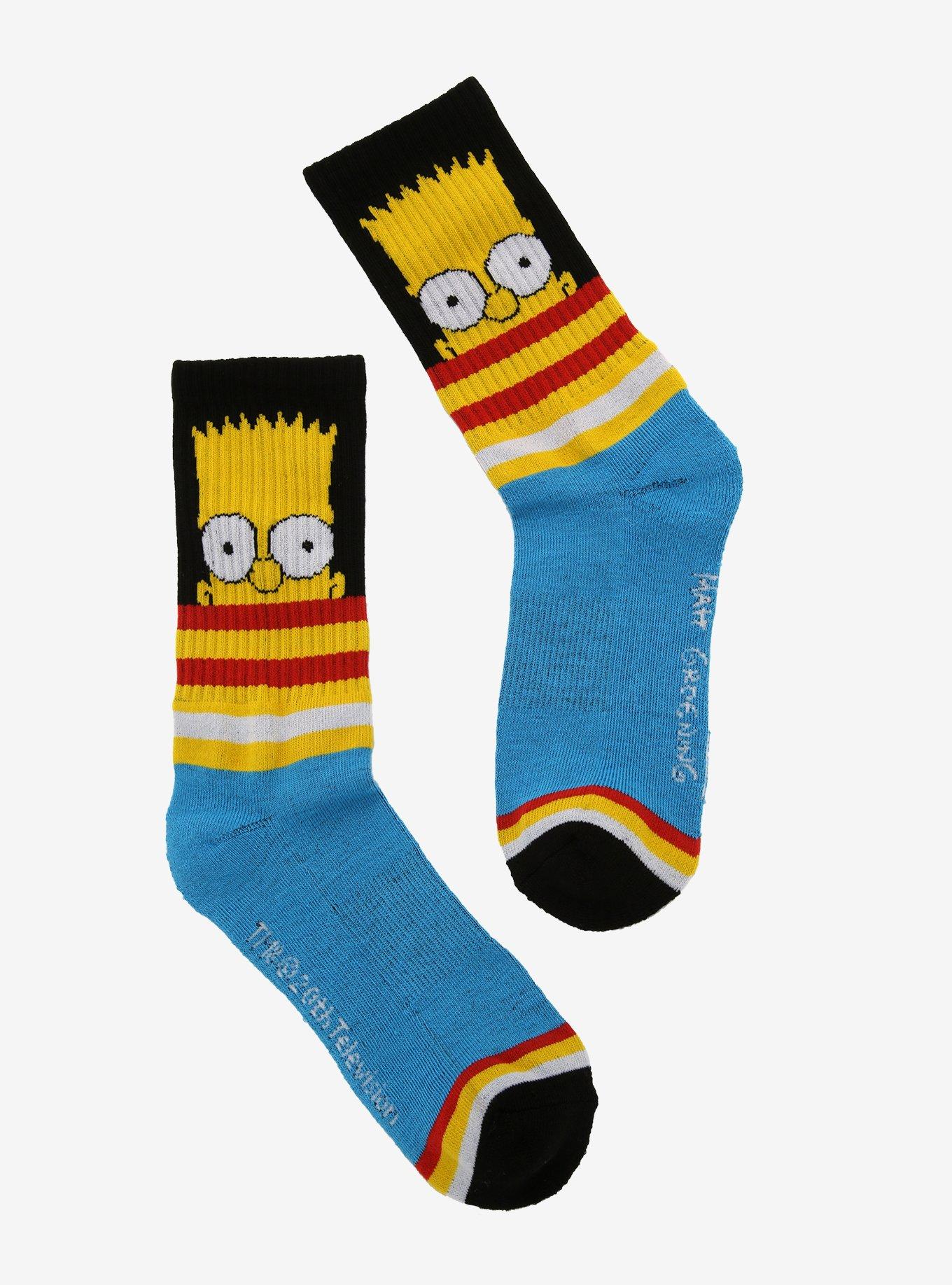 The Simpsons Bart Peep Crew Socks, , hi-res