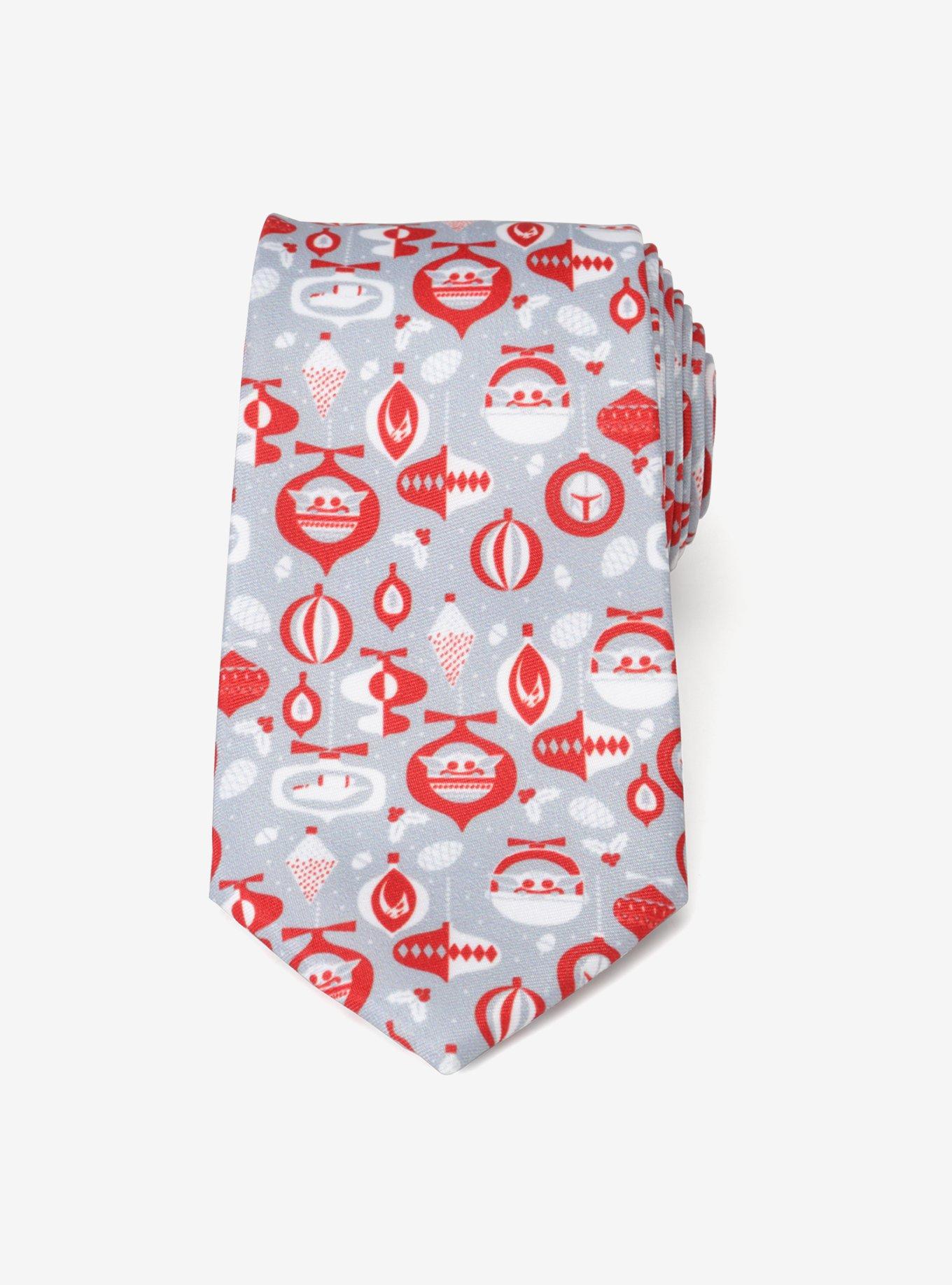 Star Wars The Mandalorian Holiday Red Tie, , hi-res