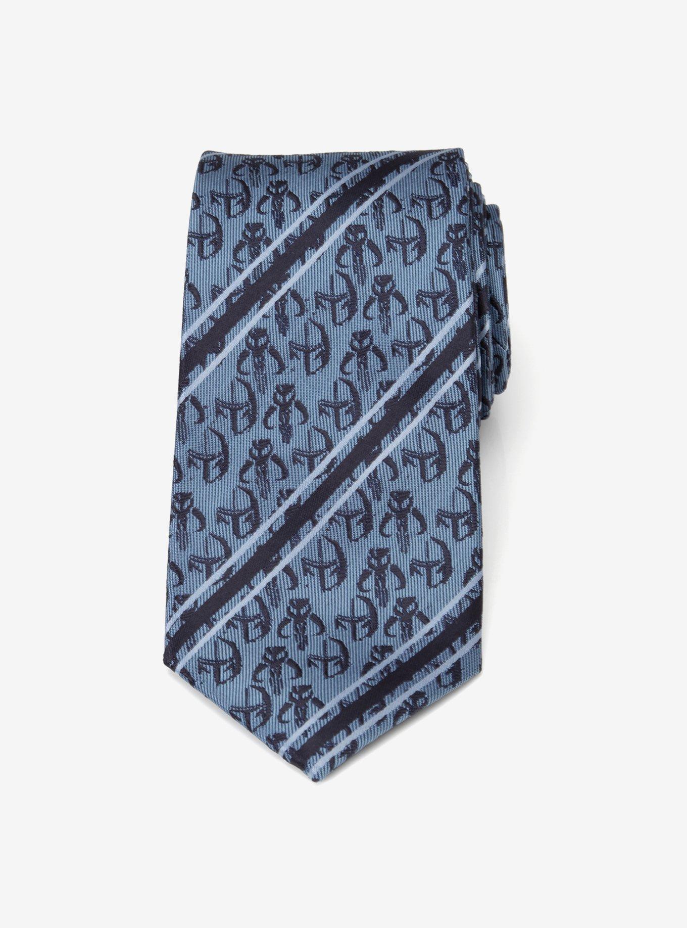 Star Wars The Mandalorian Mando Navy Stripe Tie, , hi-res