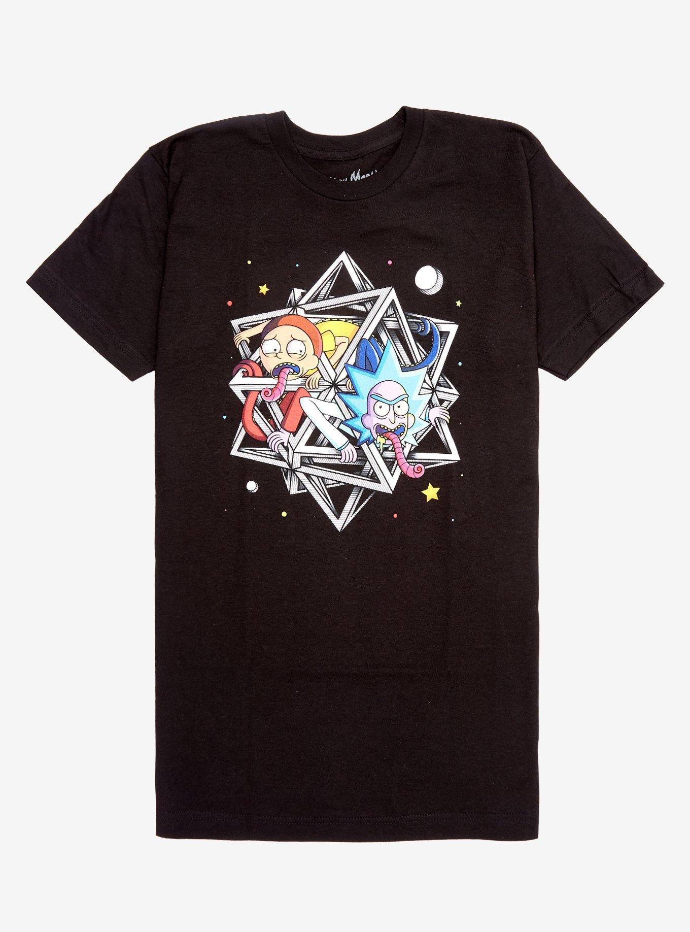 Rick And Morty Polyhedream T-Shirt, BLACK, hi-res