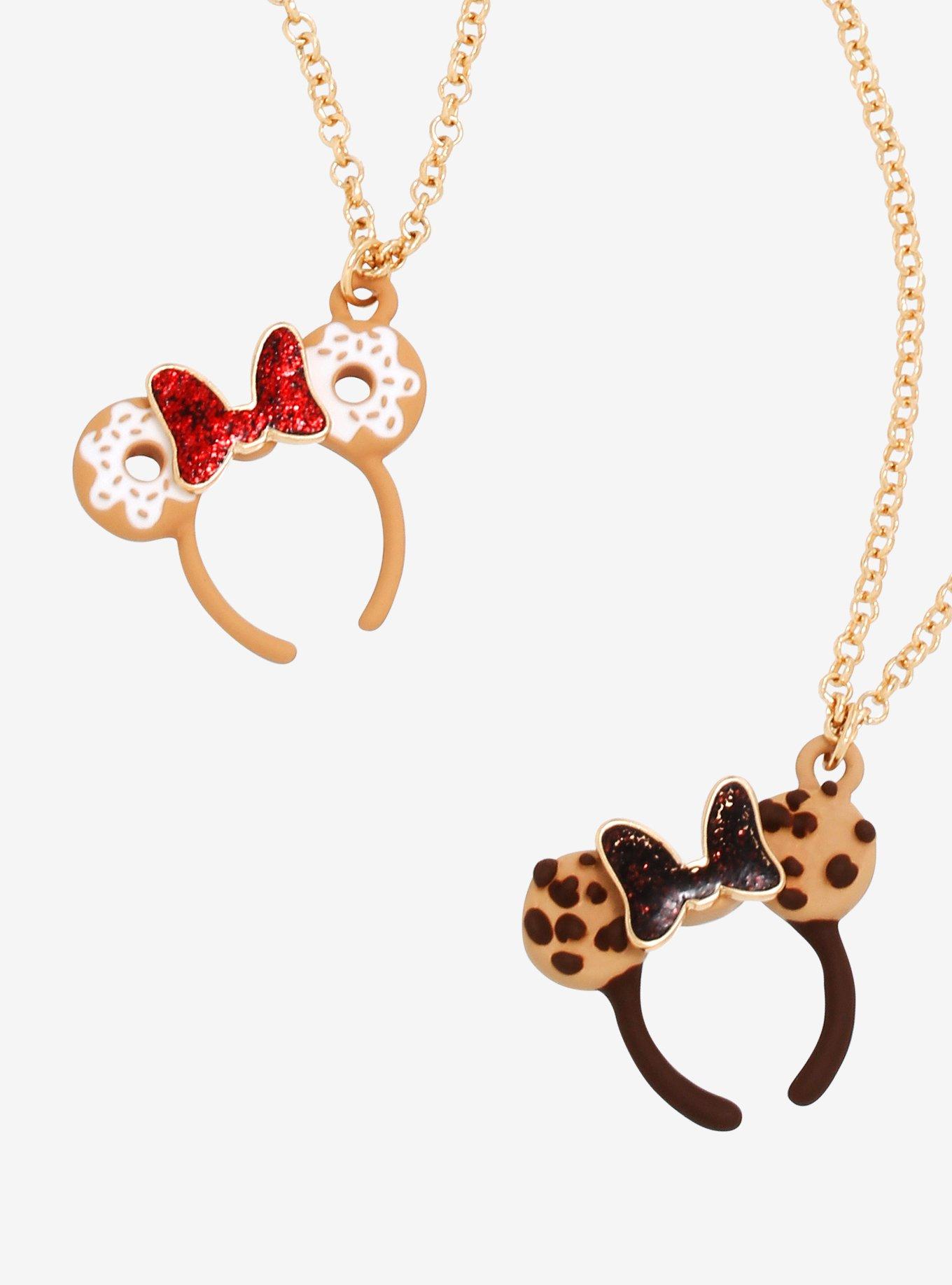 Disney Minnie Mouse Dessert Ear Headband Best Friend Necklace Set - BoxLunch Exclusive, , hi-res