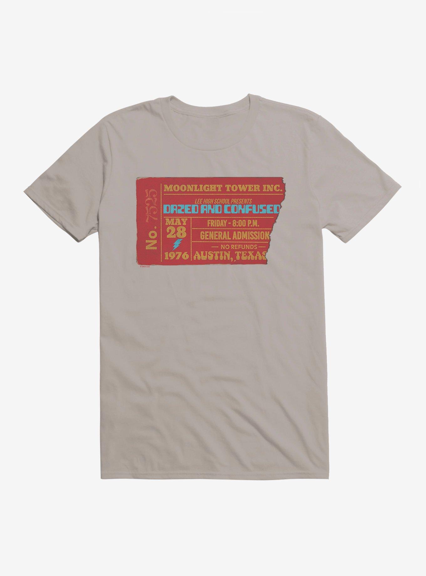 Dazed And Confused Moonlight Tower Ticket T-Shirt, LIGHT GREY, hi-res