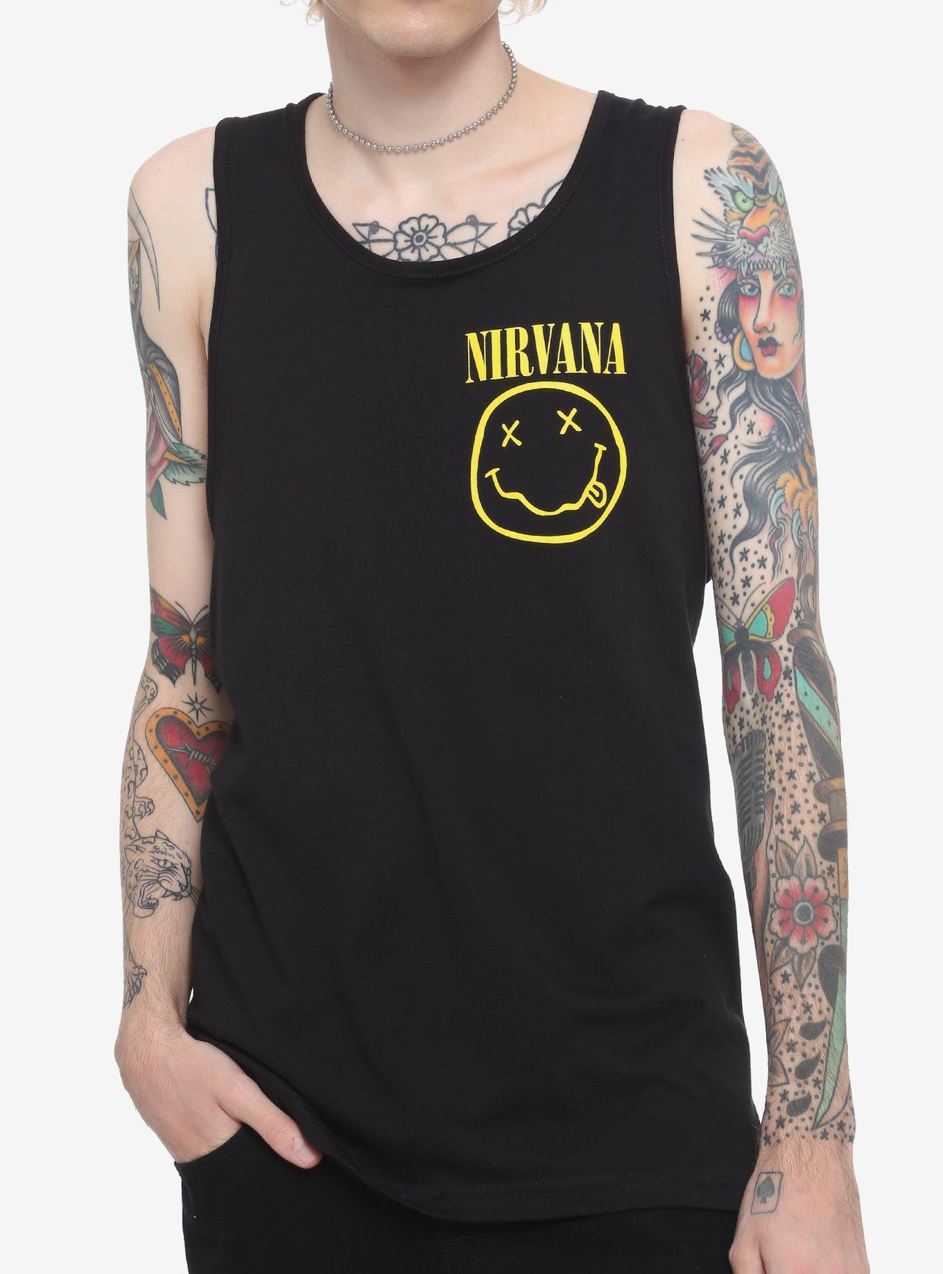 Nirvana Smile Tank Top, BLACK, hi-res