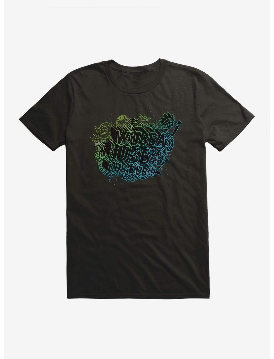 Rick And Morty Wubba Lubba Dub Dub Outline T-Shirt, , hi-res