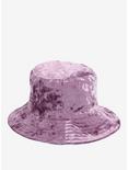 Lavender Crushed Velvet Bucket Hat, , hi-res