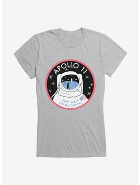Space Horizons Apollo 11 First Man On The Moon Girls T-Shirt, HEATHER, hi-res