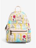 Loungefly Disney Beauty and the Beast Stained Glass Windows Mini Backpack - BoxLunch Exclusive, , hi-res
