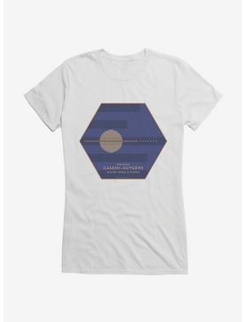 Space Horizons ESA/NASA Saturn, Rings, And Moons Girls T-Shirt, WHITE, hi-res