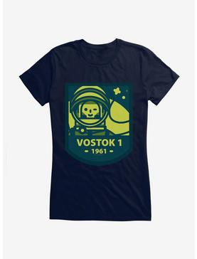 Space Horizons Vostok 1 Girls T-Shirt, NAVY, hi-res
