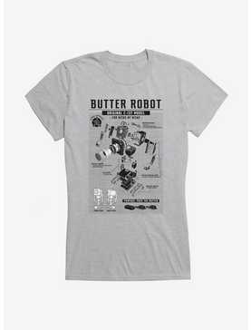 Rick And Morty Butter Robot Original Model Girls T-Shirt Hot Topic Exclusive, , hi-res