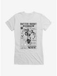 Rick And Morty Butter Robot Original Model Girls T-Shirt Hot Topic Exclusive, WHITE, hi-res