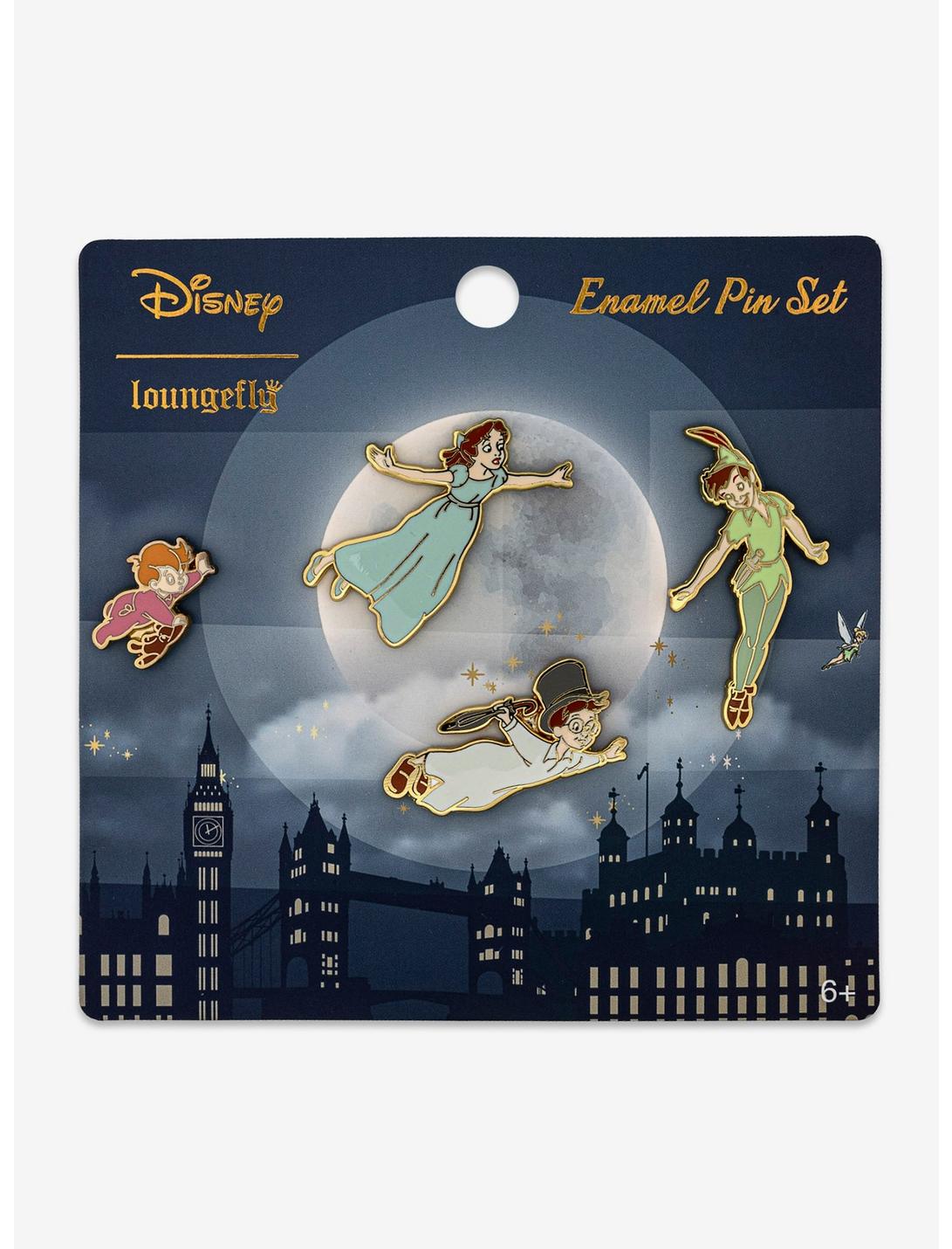 Loungefly Disney Peter Pan Enamel Pin Set, MULTI, hi-res