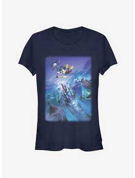 Disney Epic Mickey Flying By Poster Girls T-Shirt, , hi-res