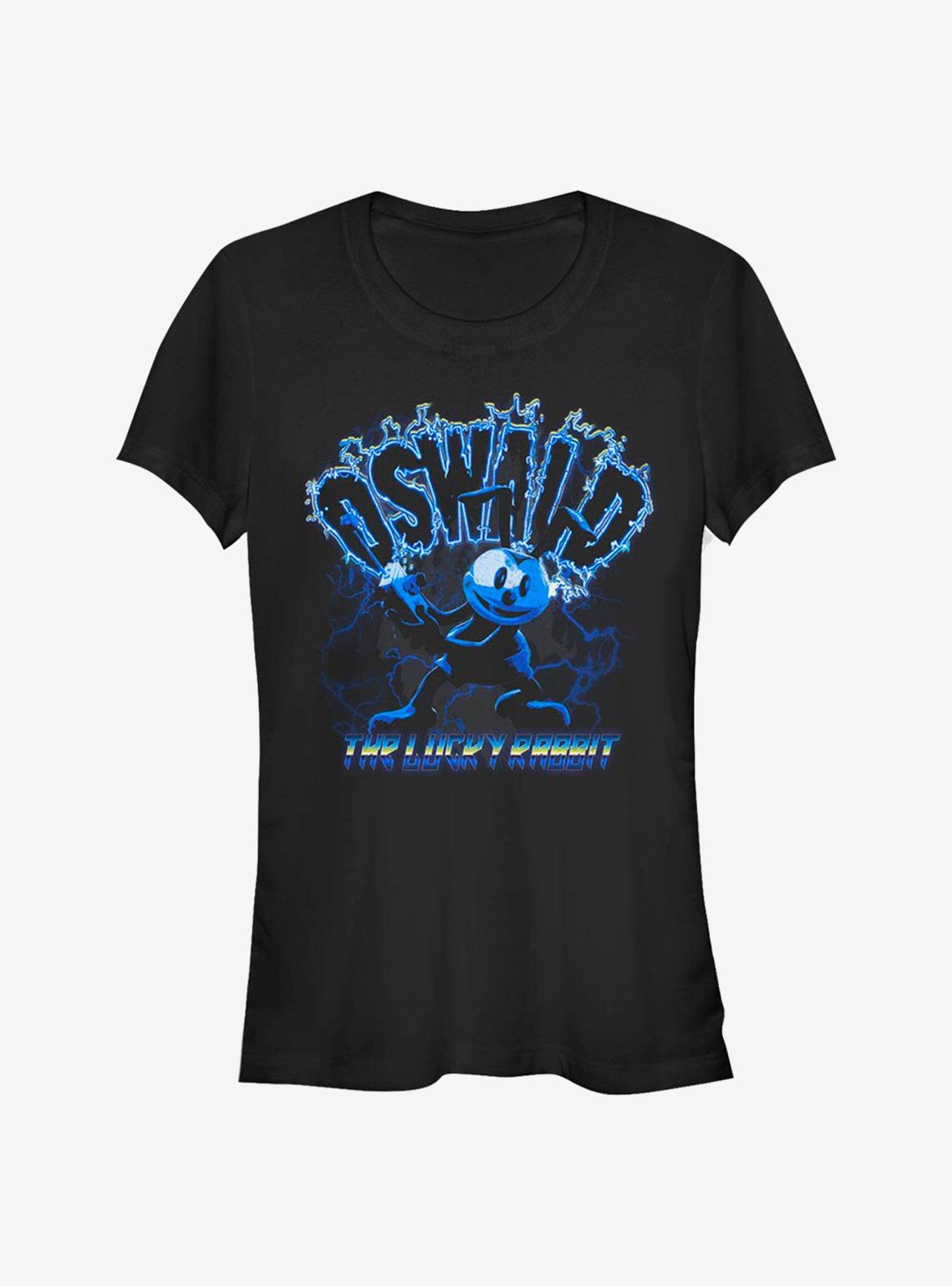 Disney Epic Mickey Oswald Lightning Girls T-Shirt, BLACK, hi-res