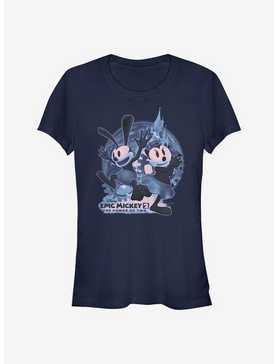 Disney Epic Mickey Oswald And Ortensia Moon Girls T-Shirt, , hi-res