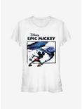 Disney Epic Mickey Paintbrush Splatter Girls T-Shirt, WHITE, hi-res