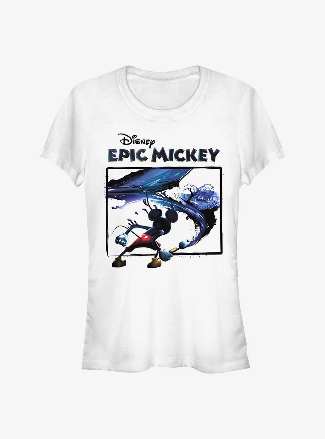 Disney Epic Mickey Paintbrush Splatter Girls T-Shirt, , hi-res
