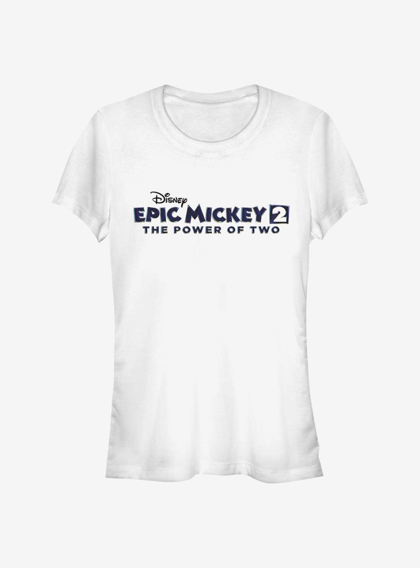 Disney Epic Mickey Power Of Two Logo Girls T-Shirt