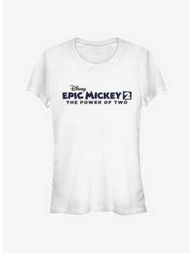 Disney Epic Mickey Power Of Two Logo Girls T-Shirt, , hi-res