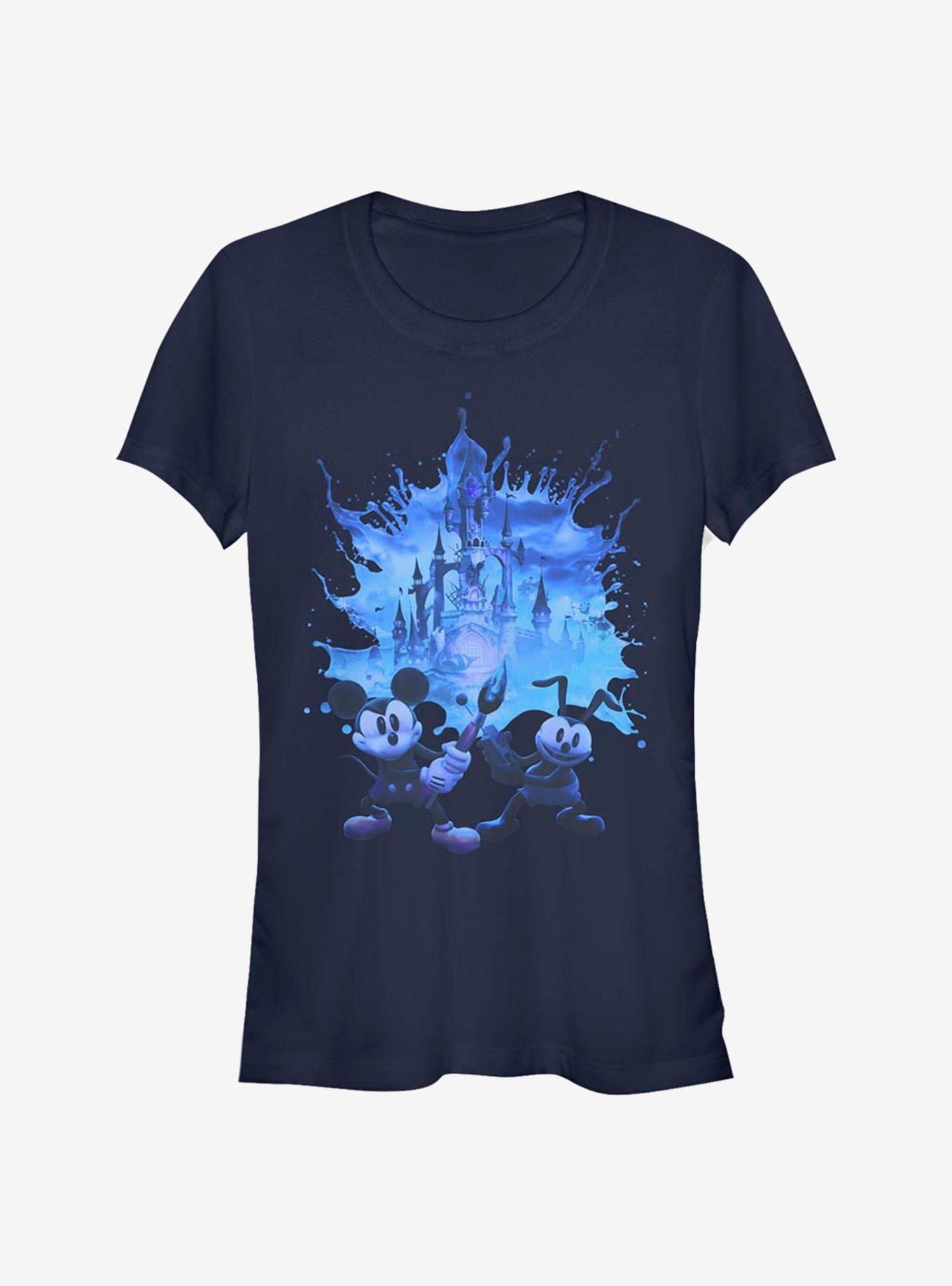 Disney Epic Mickey Tonal Splash Poster Cutout Girls T-Shirt, , hi-res