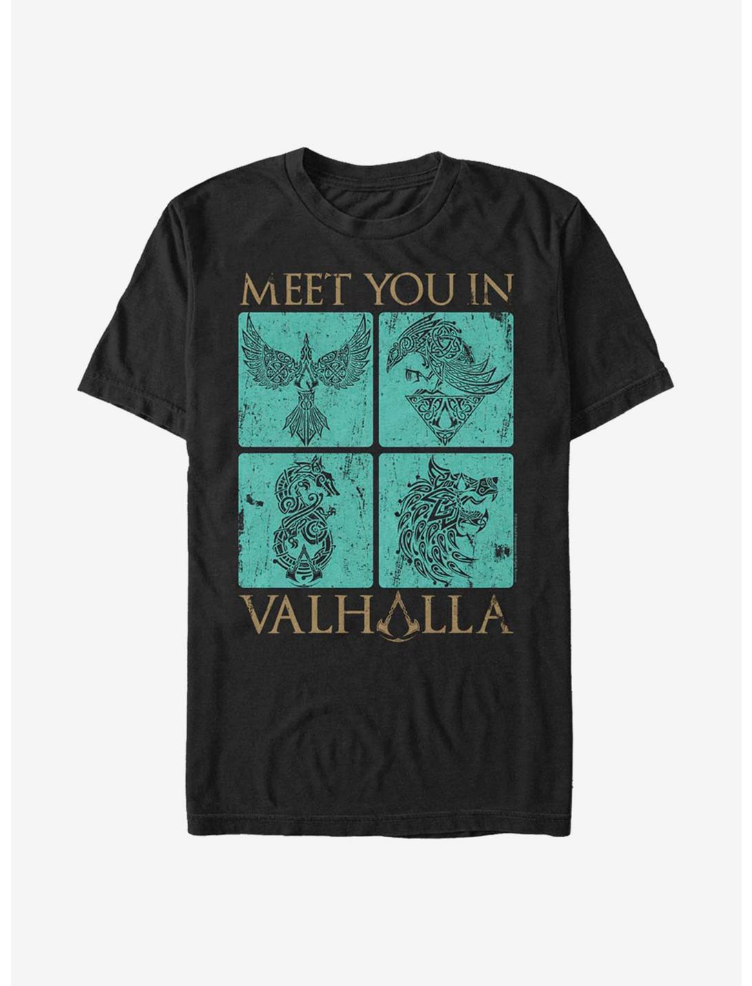 Assassin's Creed Valhalla Meet You In Valhalla T-Shirt, BLACK, hi-res